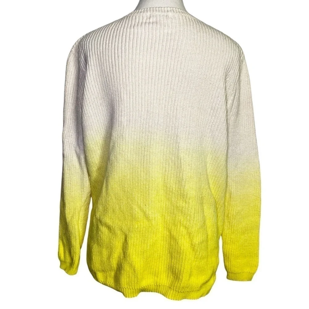 Crown & Ivy Women's Long Sleeve Dip Dyed Sweater